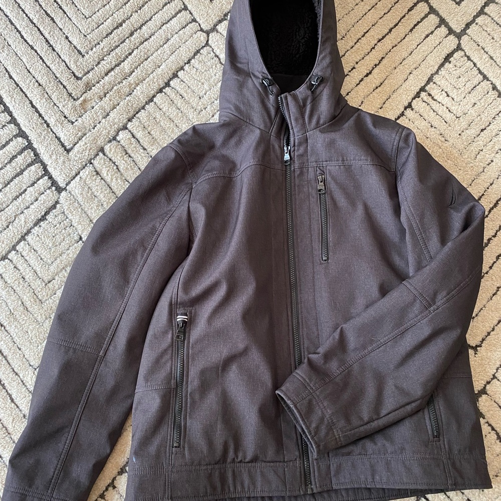 Nautica Gray Winter Coat with Hood
